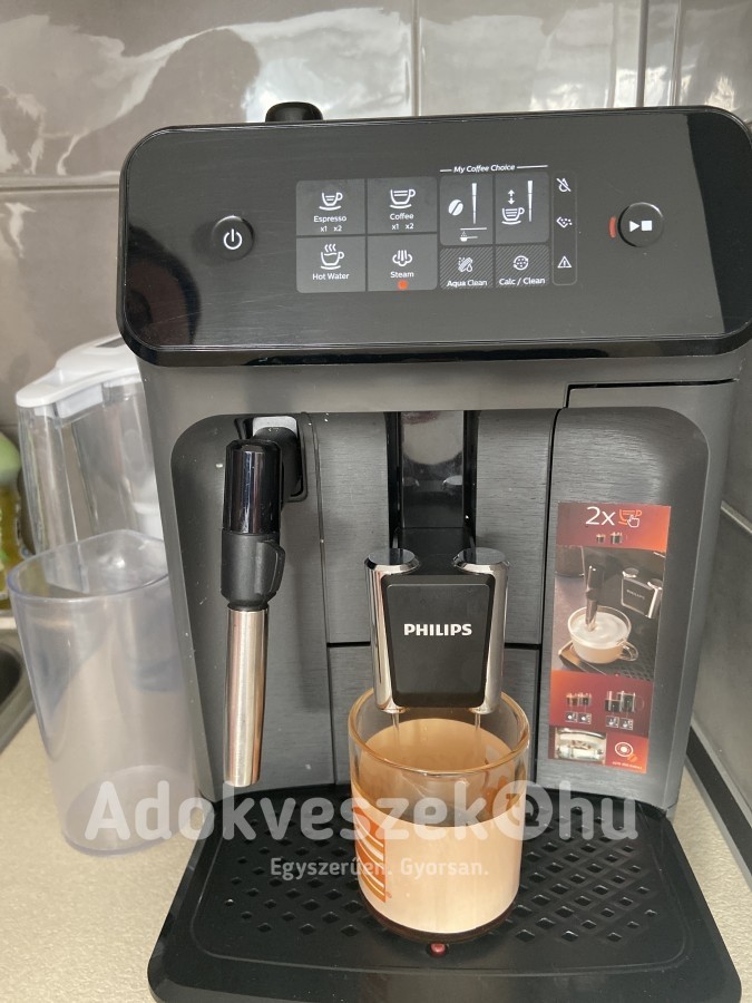 Philips kávéfőző gép tejhabosítóval