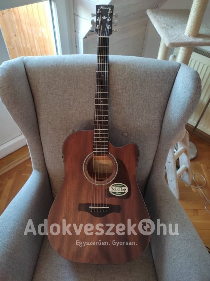 Ibanez AW54CE-OPN Artwood elektroakusztikus gitár tokkal