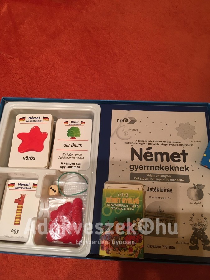 Német nyelvtanuláshoz társasjáték eladó