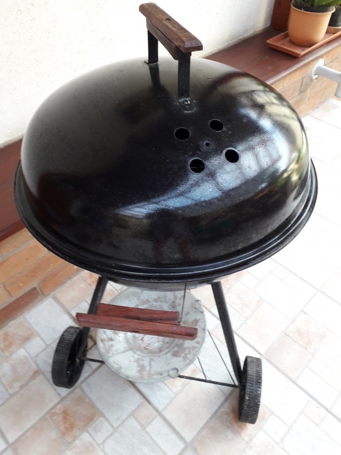 Kerti grill hordozható átmérő:46,5 cm