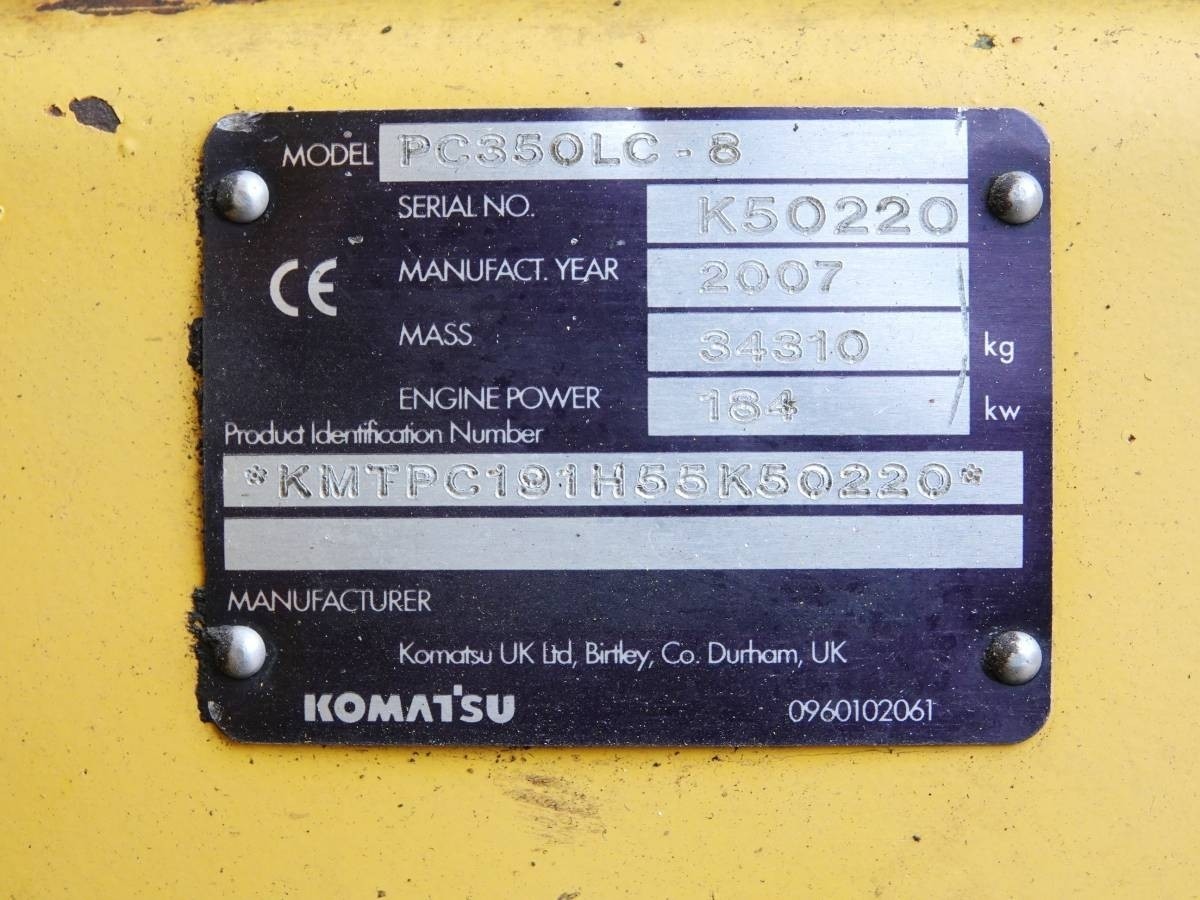 Komatsu PC350LC-8 / 2007 / 15700üó / Klíma