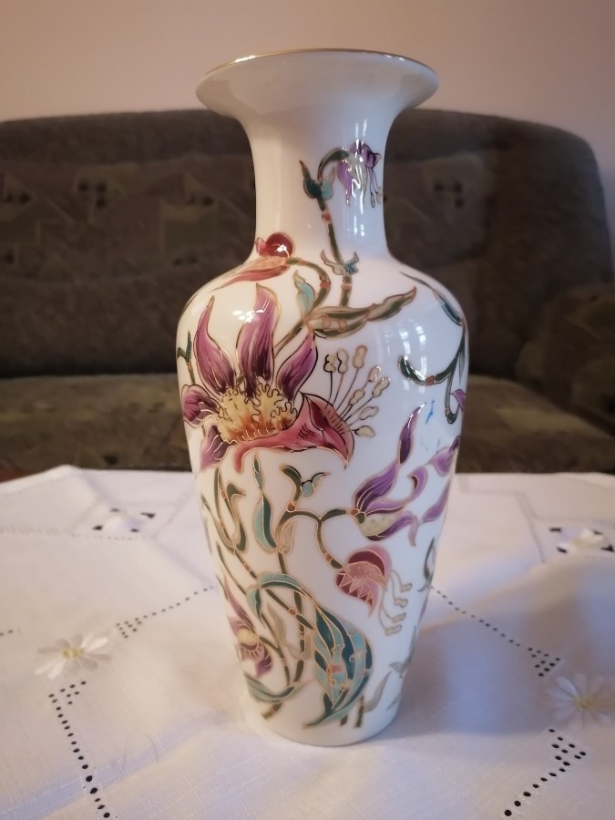 Zsolnay orchideás váza 