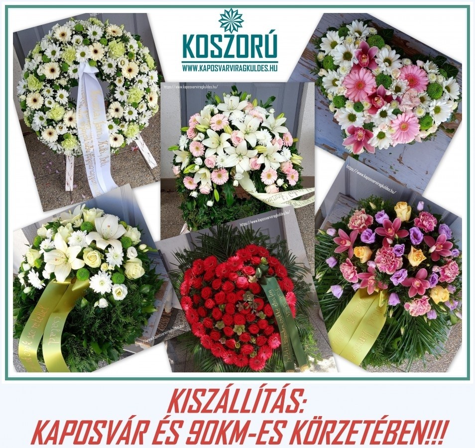Keleti Temető Kaposvár - Koszorú kiszállítás - Virág Kaposvár virágüzlet webáruház