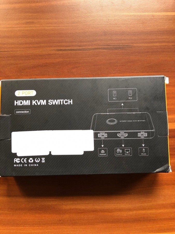 HDMI KVM Switch / Kapcsoló HDMI 2.0 4K @60HZ kompatibilis