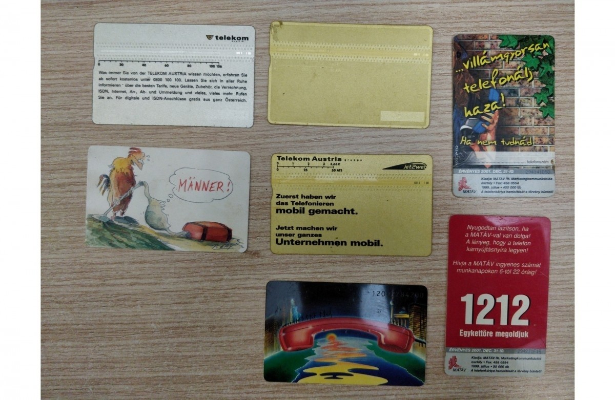 Magyar és osztrák telefonkártya szett (7db) (#65-6565)