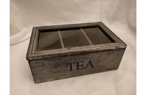 Tea tartó fadoboz (#168-6819)