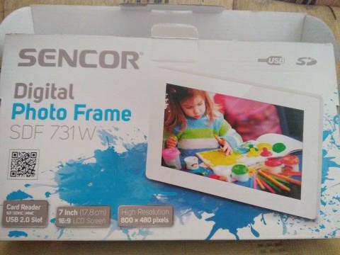 Új Sencor Digitális fényképkeret (eredeti csomagolásban, 7...