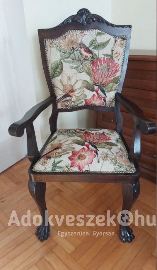 Unikális,végig kézileg készített,fantasztikus szépségű karos székek eladóak