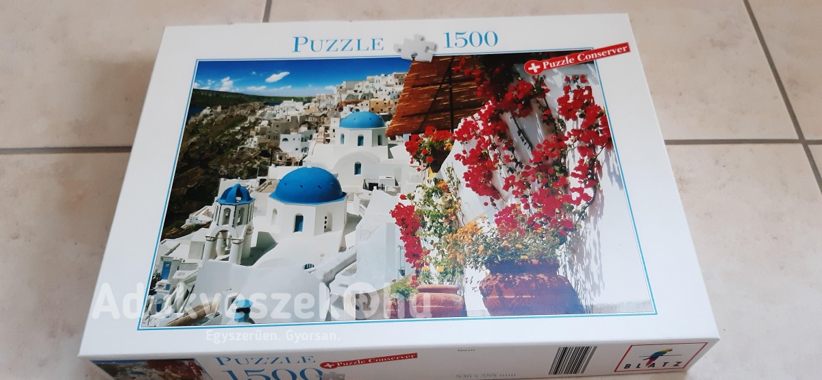 1500 darabos Blatz puzzle, Santorini
