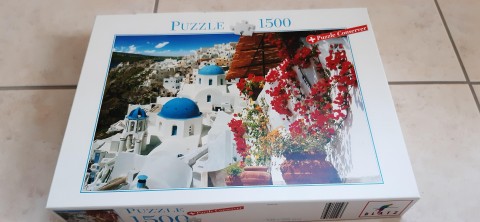 1500 darabos Blatz puzzle, Santorini