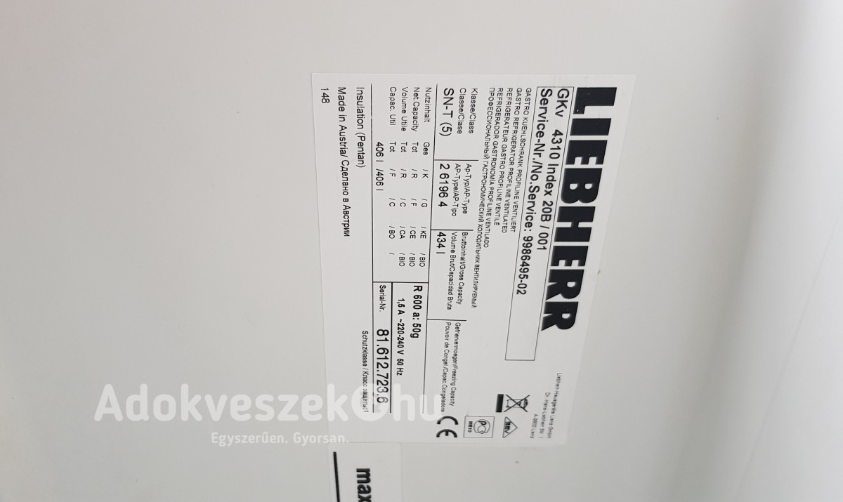 LIEBHERR ipari hűtőszekrény