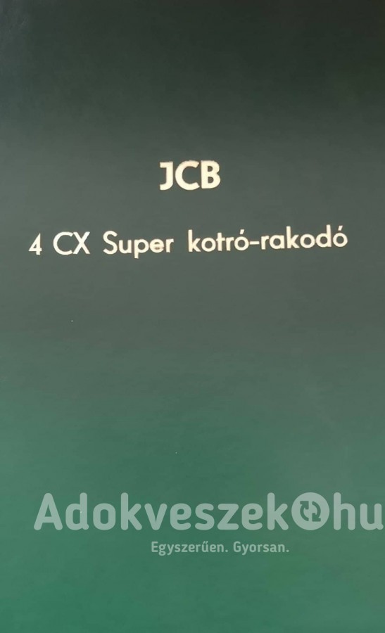 JCB 4 CX könyv