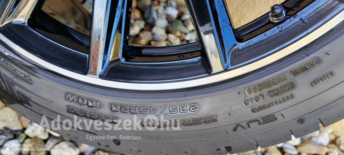 Mercedes AMG cikkszámos 5x112 lyukosztású 20"újszerű (gyári felni) ,235/45 Dunlop nyári gumi