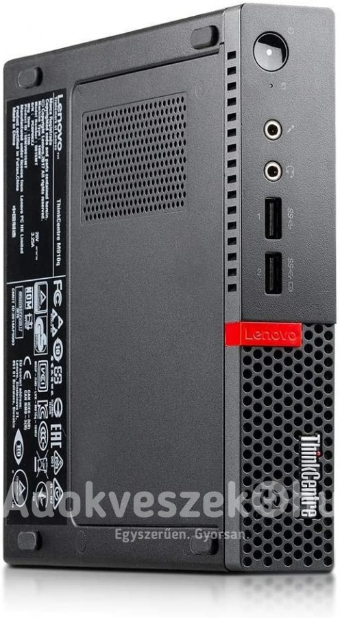 Lenovo ThinkCentre M710Q Tiny PC G4400T/8 GB DDR4/128GB SSD NVMe+Win10PRO-DP-HDMI adapter12 HÓ GARANCIA