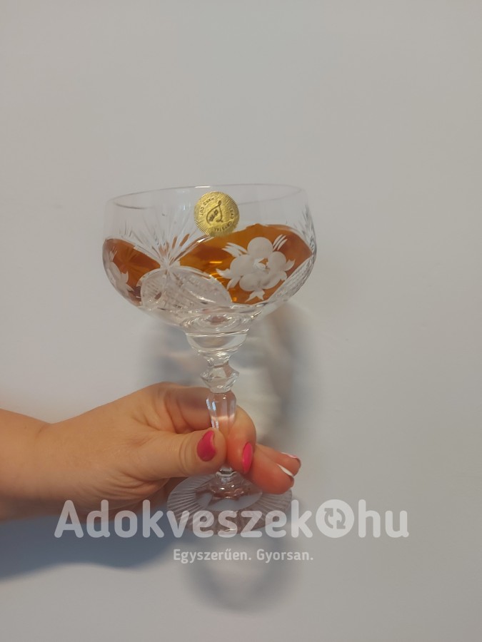 Lam kézi készítésű kristály pohár készlet