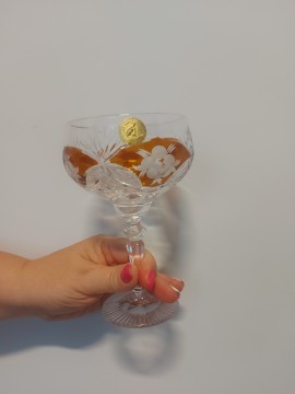 Lam kézi készítésű kristály pohár készlet