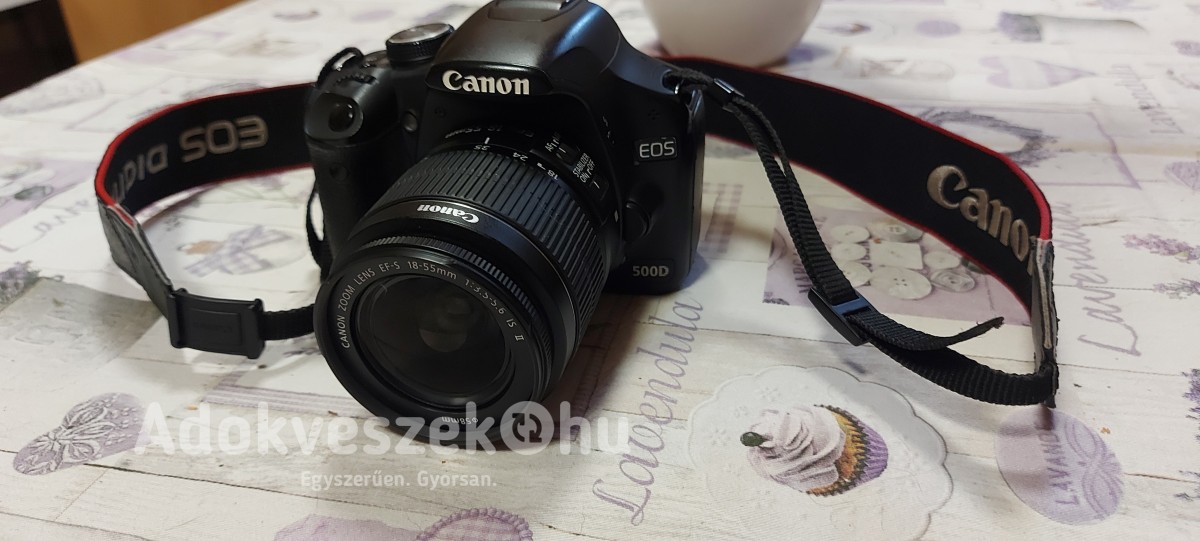 Canon 500d fényképezőgép 