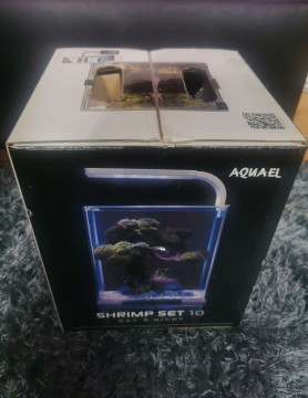 AQUAEL Shrimp Set Smart 10 D&N fekete 20 x 20 x 25 cm akvárium
