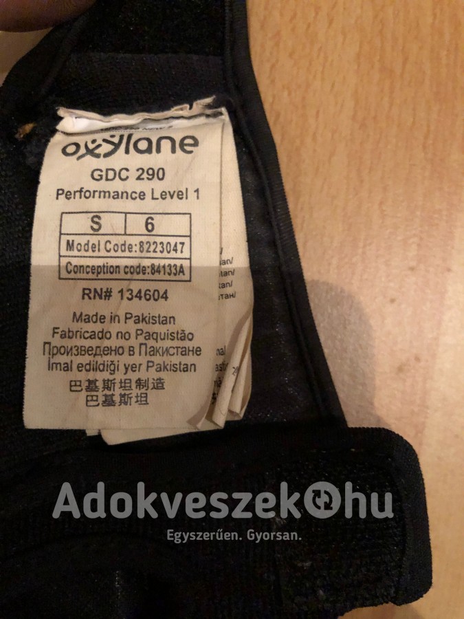 Domyos Oxylane GDV 290 ujjatlan kesztyű kardioboxhoz, fekete Outshock