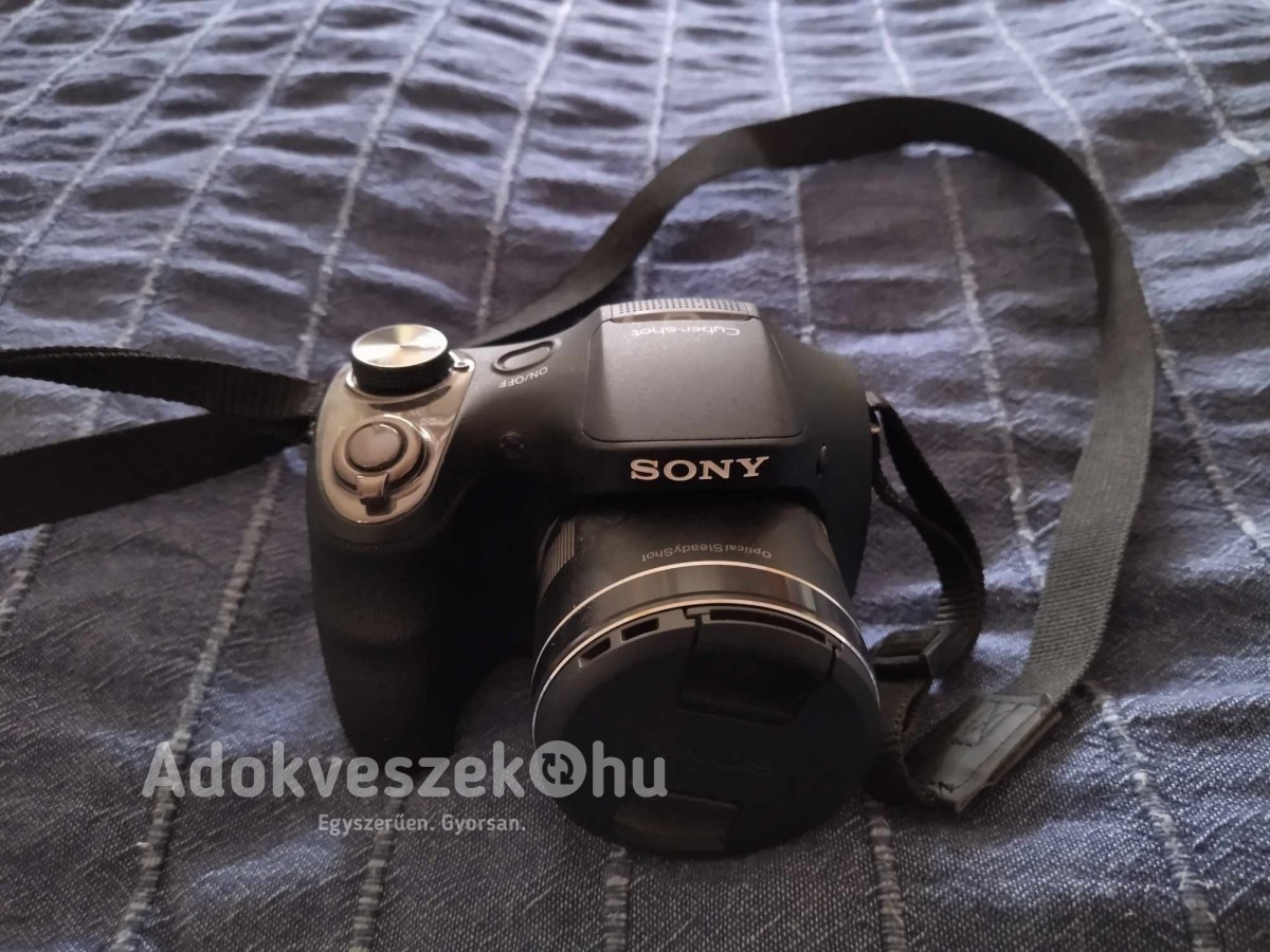 Sony Cybershot DSC-H300 fekete fényképezőgép