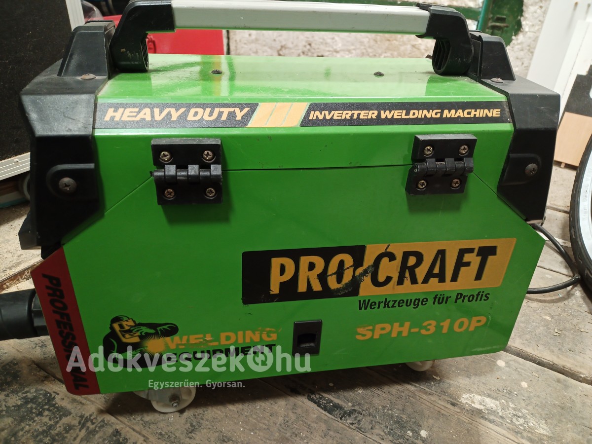 PROCRAFT  Inverter hegesztőgép SPH-310P + töltött co2 palack