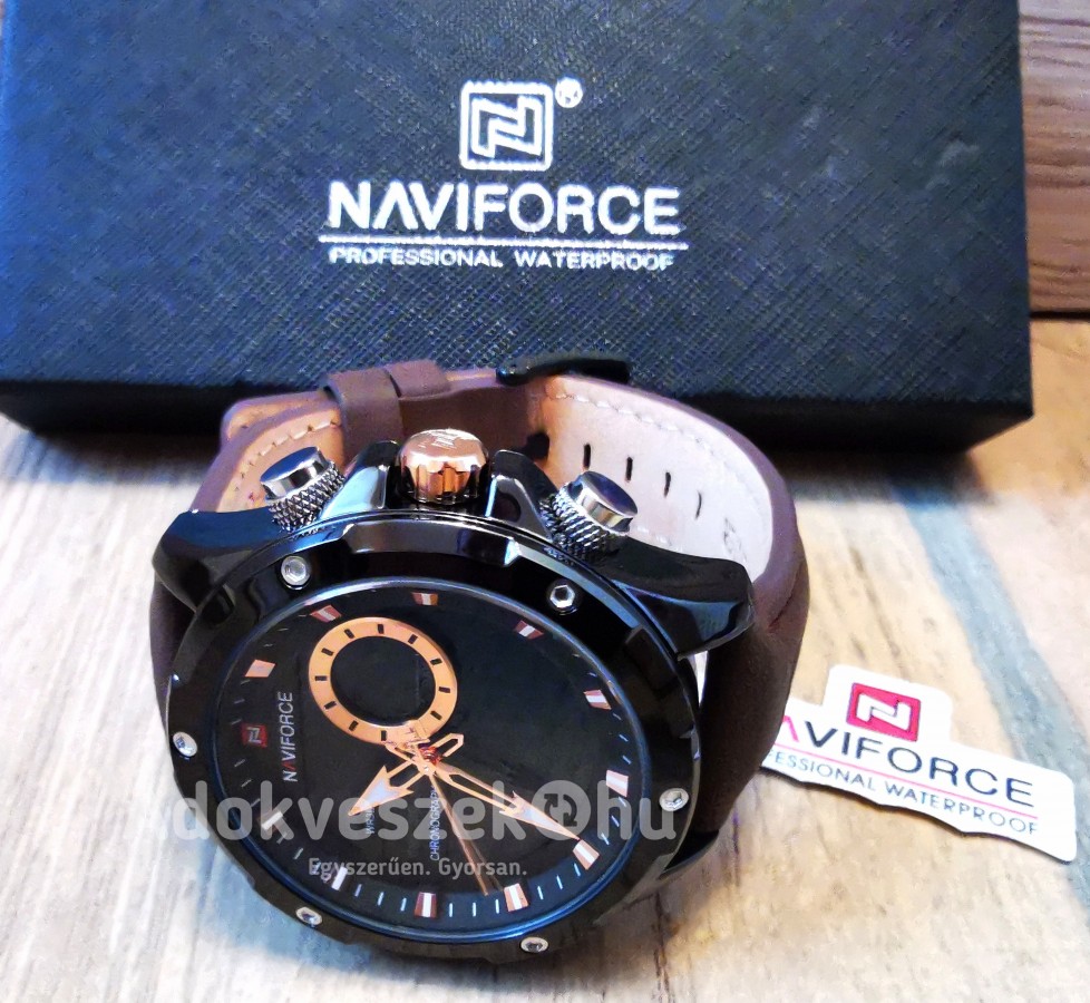 Új,Naviforce® analóg és LCD kijelzős sport karóra bőrszíjjal bomba áron!