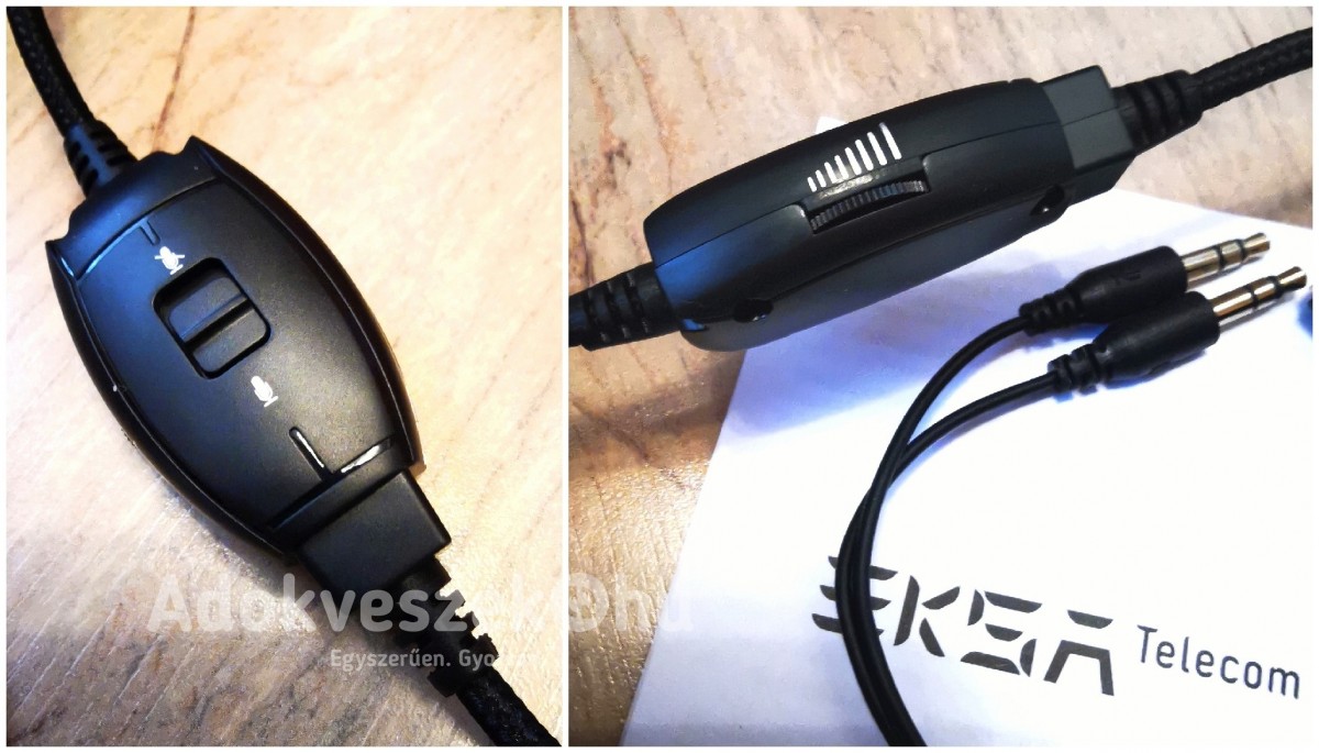 Új, EKSA® H12 3,5 mm-es vezetékes fejhallgató mikrofonnal(Zajszűrés, Call Center, Játék)-35%