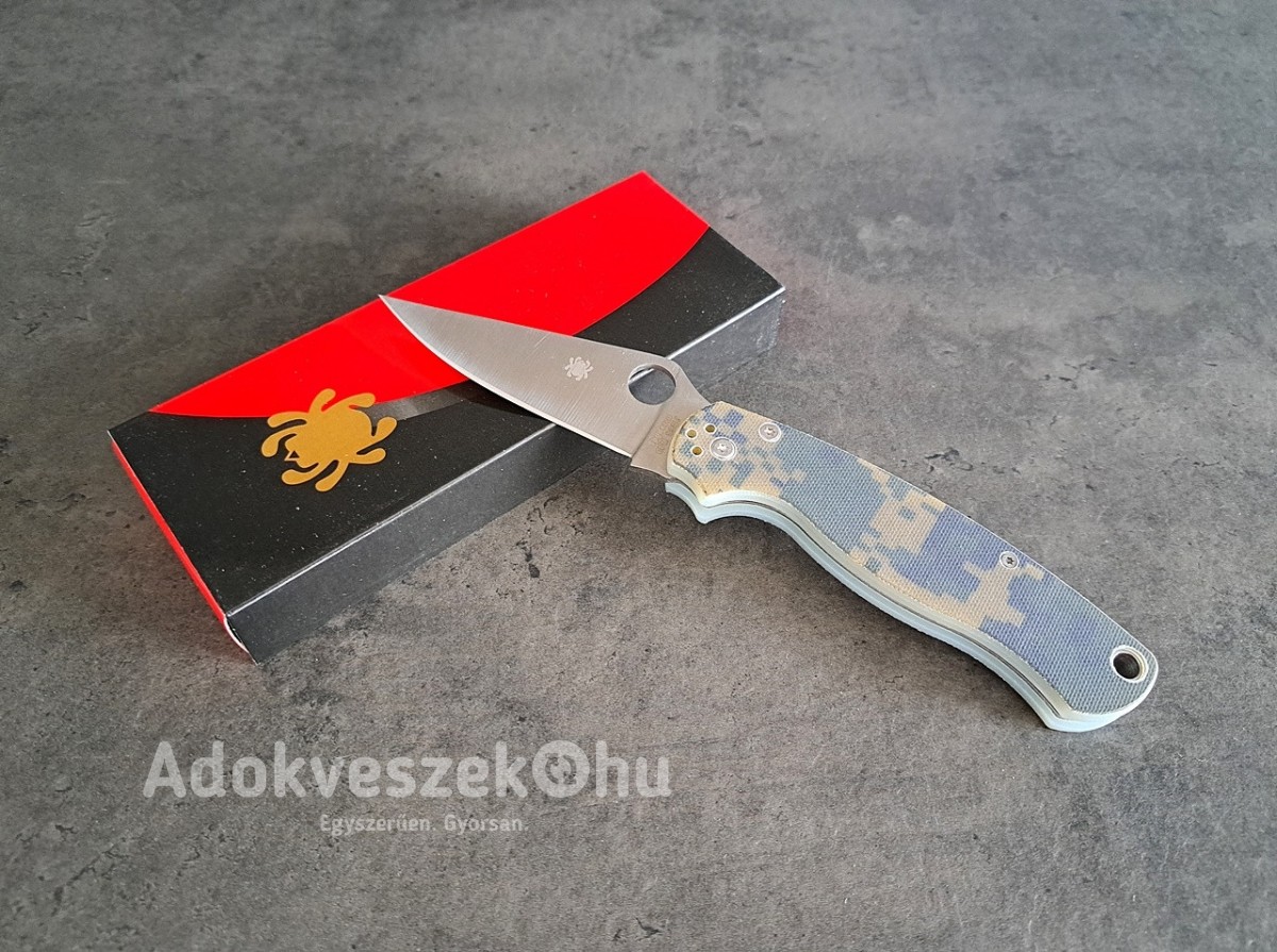 Terepszínű Spyderco Paramilitary 2 terepszínű bicska, kés, zsebkés