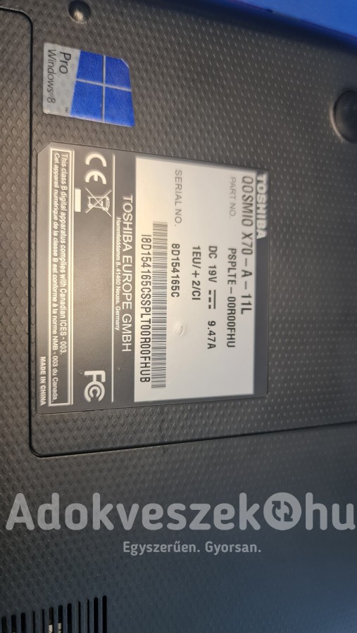 Laptop Toshiba Qosmio X70-A-11L