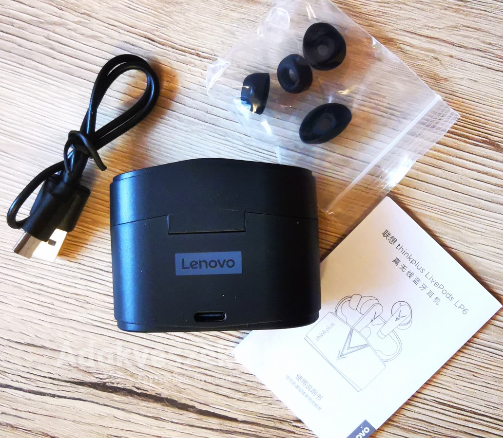 Új, LENOVO® LP6 bluetooth fülhallgató (LED kijelző, aktív zajszőrű+töltőtok) szuper áron