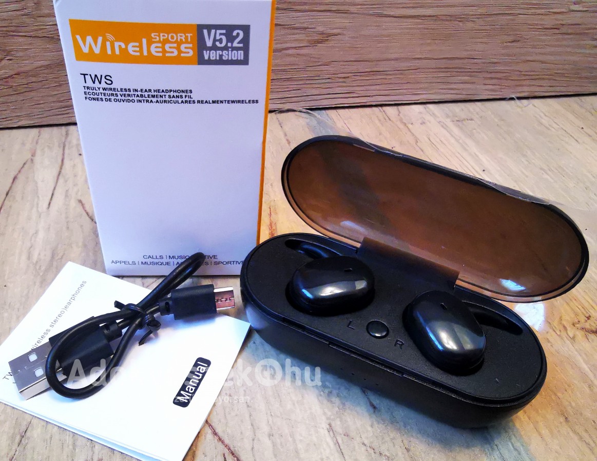 Új, Y30 TWS 5.0 Bluetooth headset töltőtokkal fél áron!