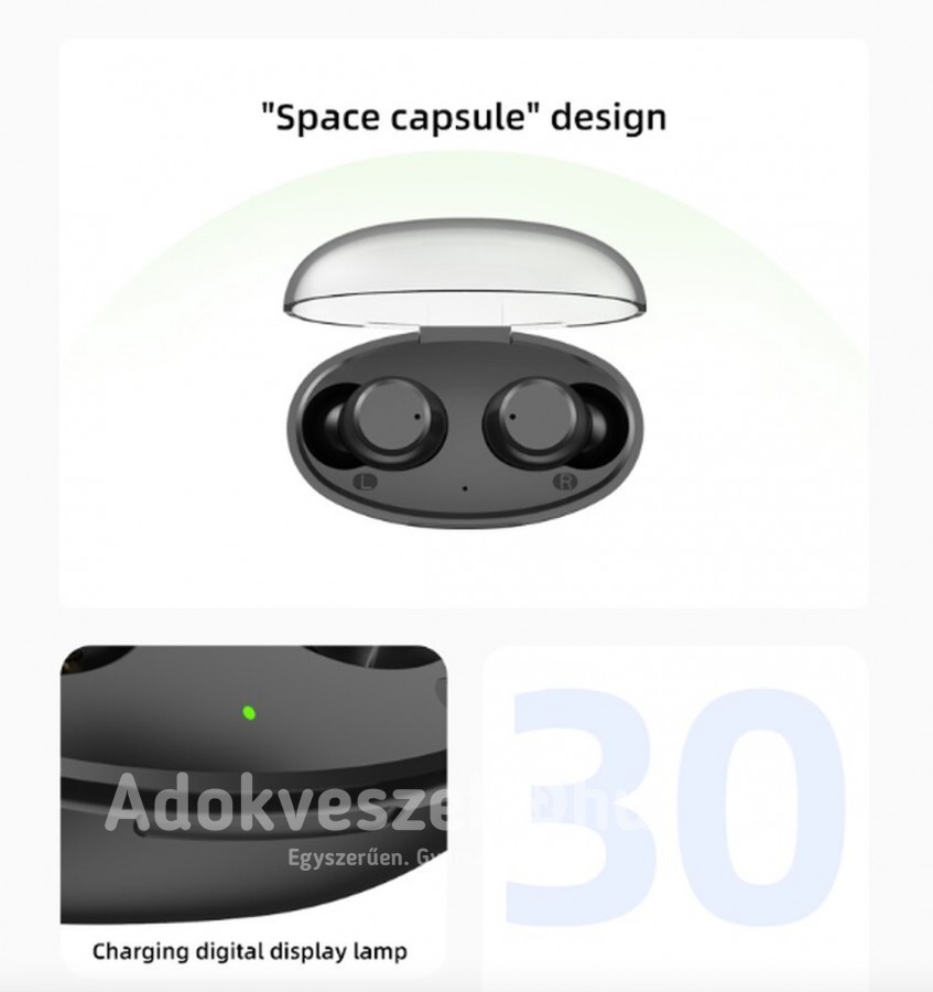 Új, T62  Bluetooth 5.3 vezeték nélküli fülhallgató töltőtokkal jó áron