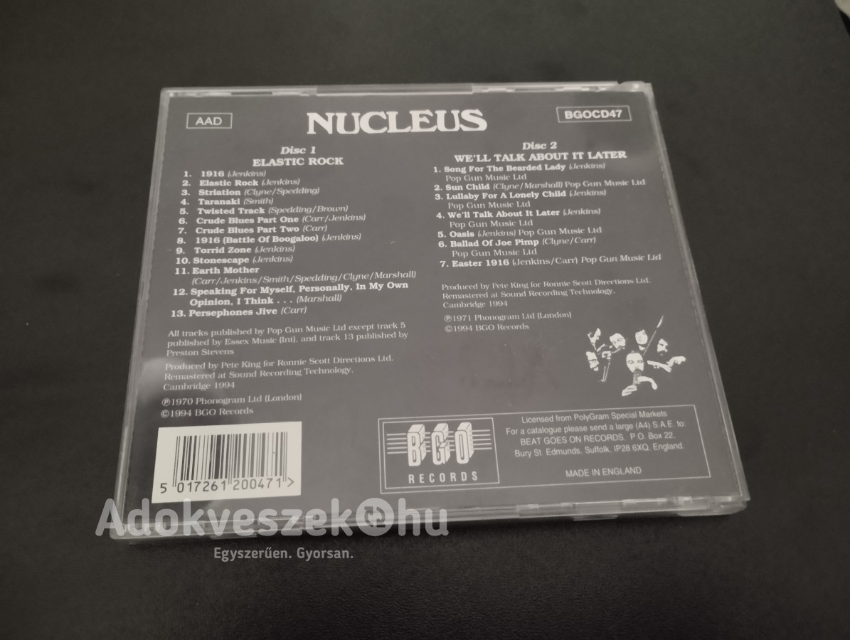 Nucleus : Elastic Rock - We'll Talk About later ( 1970 - 71. ) dupla CD