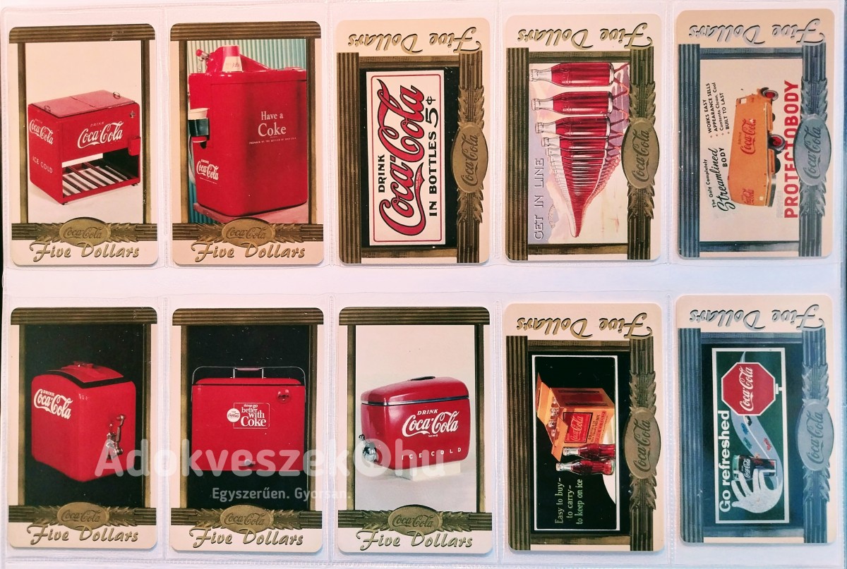 Eladó USA Coca-Cola (Coke) telefonkártya több fajta