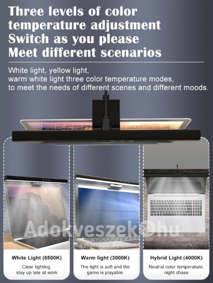 Új, TB-30SA 33cm USB számítógép monitor led lámpa jó áron!