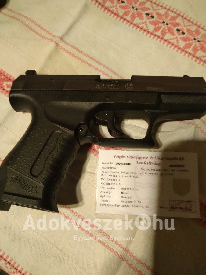 Walther P99 SV gázpisztoly