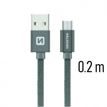 Adatkábel Swissten textilMicro-USB konnektorral és gyorstöltés...