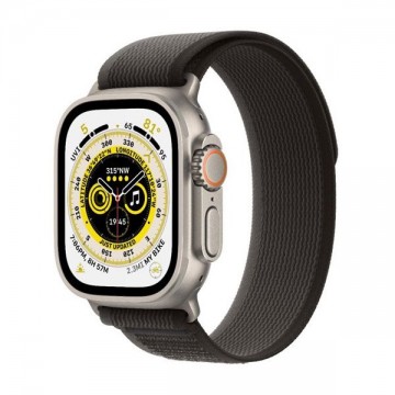 Apple Watch Ultra GPS + Cellular 49mm Titanium Case with Black/Gray...