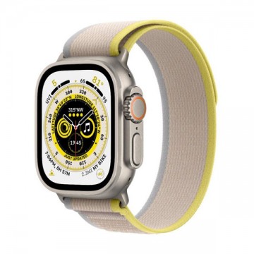 Apple Watch Ultra GPS + Cellular 49mm Titanium Case with Yellow/Beige...