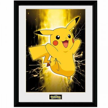 Bekeretezett poszter Pikachu (Pokémon)