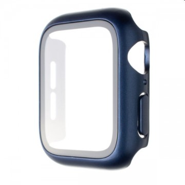 FIXED Pure+ védőtok temperált üveggel for Apple Watch 45 mm, kék
