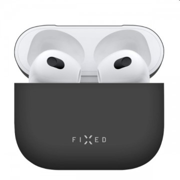 FIXED Silky Szilikon tok for Apple AirPods 3, fekete