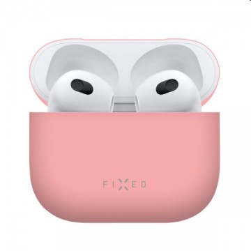 FIXED Silky Szilikon tok for Apple AirPods 3, rózsaszín