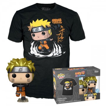 Funko POP! & Tee Póló (méret L) és Figura készlet Naruto Running...
