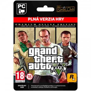 Grand Theft Auto 5 (Premium Online Edition) [Social Club] - PC