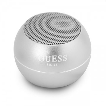 Guess Mini Bluetooth Speaker, ezüst
