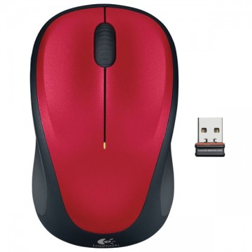 Irodai egér Logitech Wireless Mouse M235, red