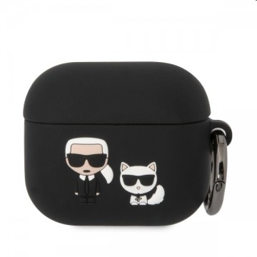 Karl Lagerfeld and Choupette szilikontok for Apple Airpods 3, fekete