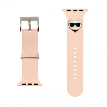 Karl Lagerfeld Choupette Head szíj for Apple Watch 42/44mm, pink