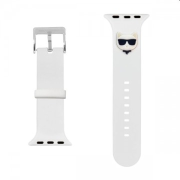 Karl Lagerfeld Choupette Head szíj for Apple Watch 42/44mm, white